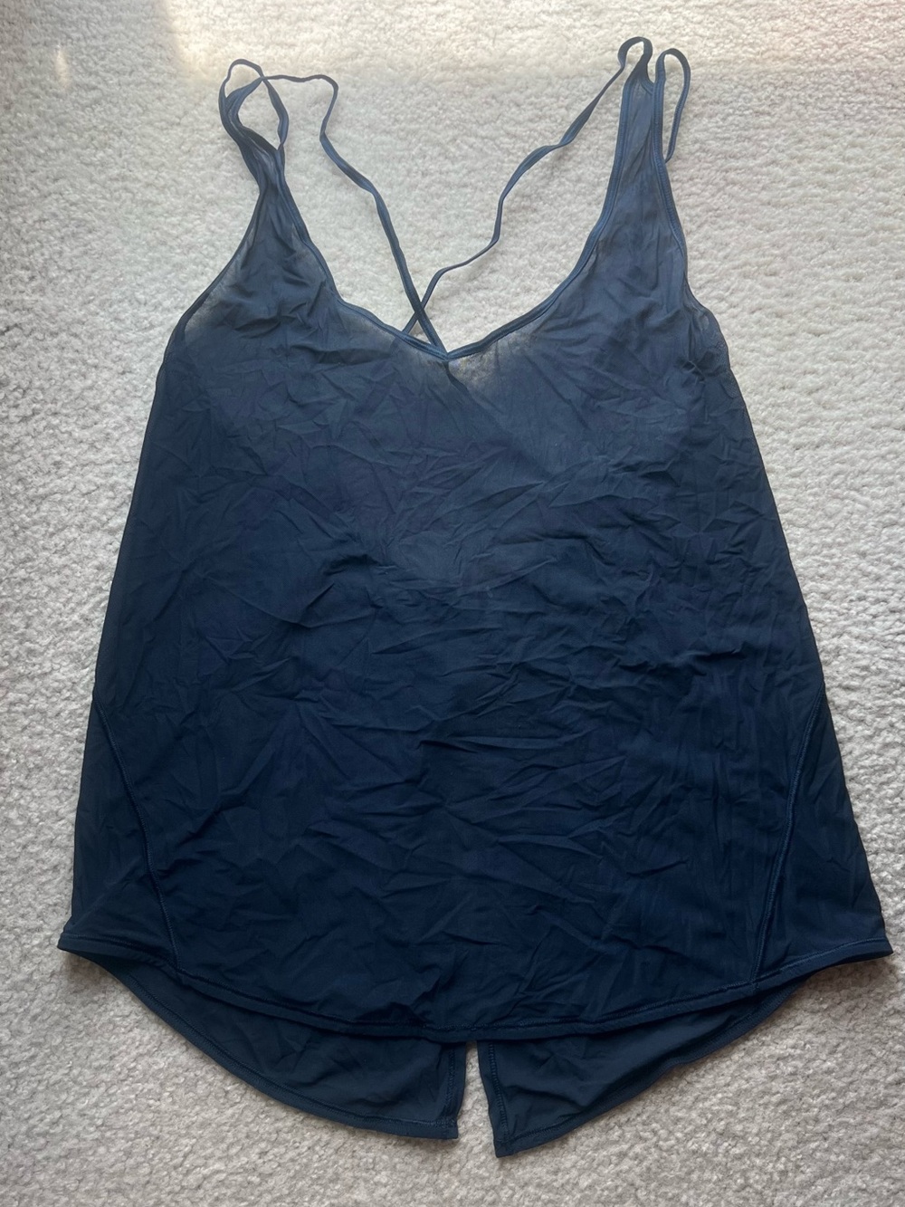lululemon athletica Navy Double-Strap V-Neck Tank
